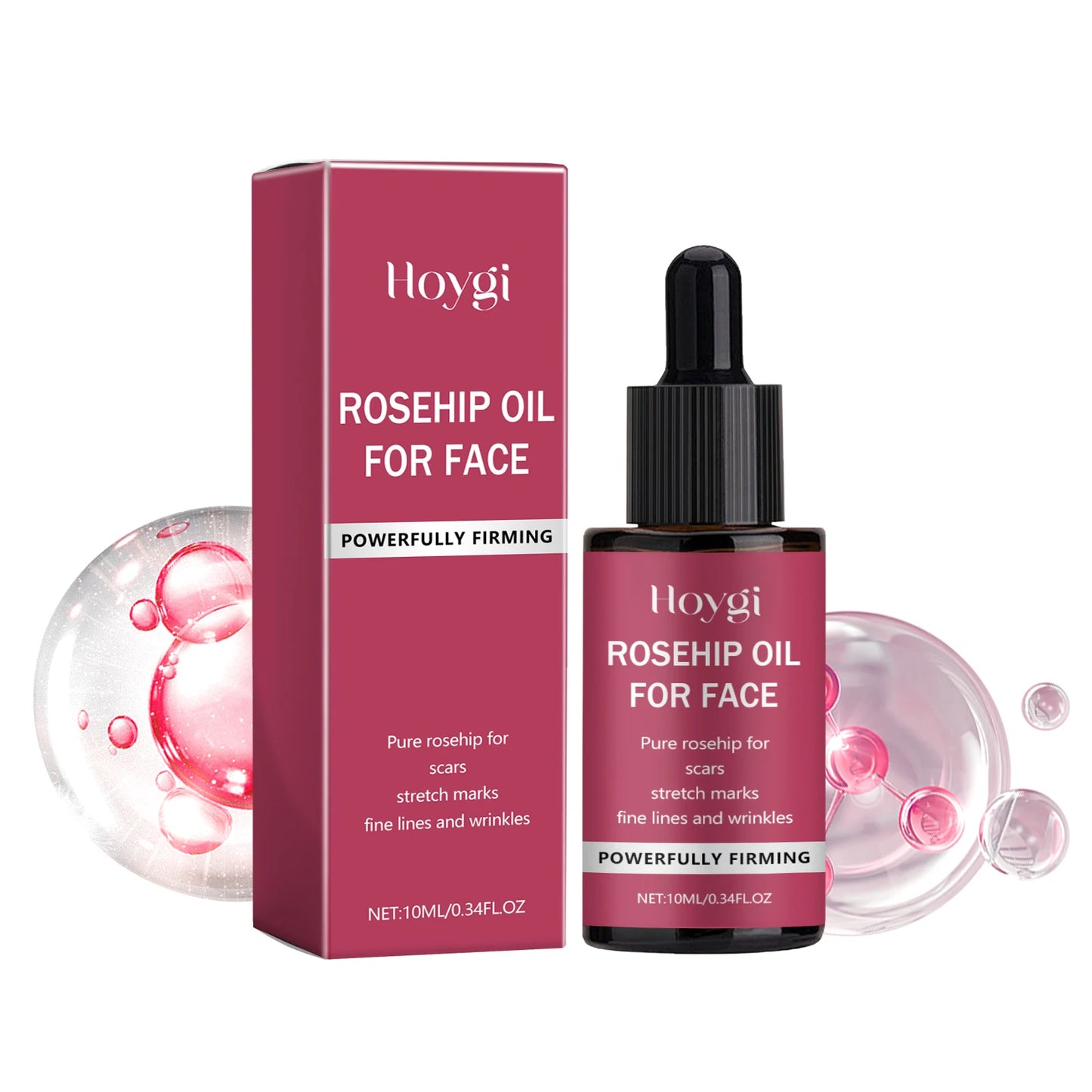 Pure Rosehip Oil Firming Delicate Pores Smooth Repair Facial Moisturizing Fade  Fine Lines Wrinkles Acne Blackheads Face Care